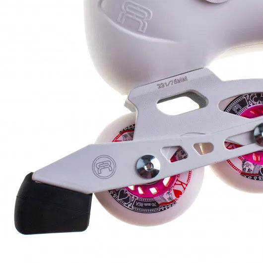 FR SKATES J - WHITE & PINK